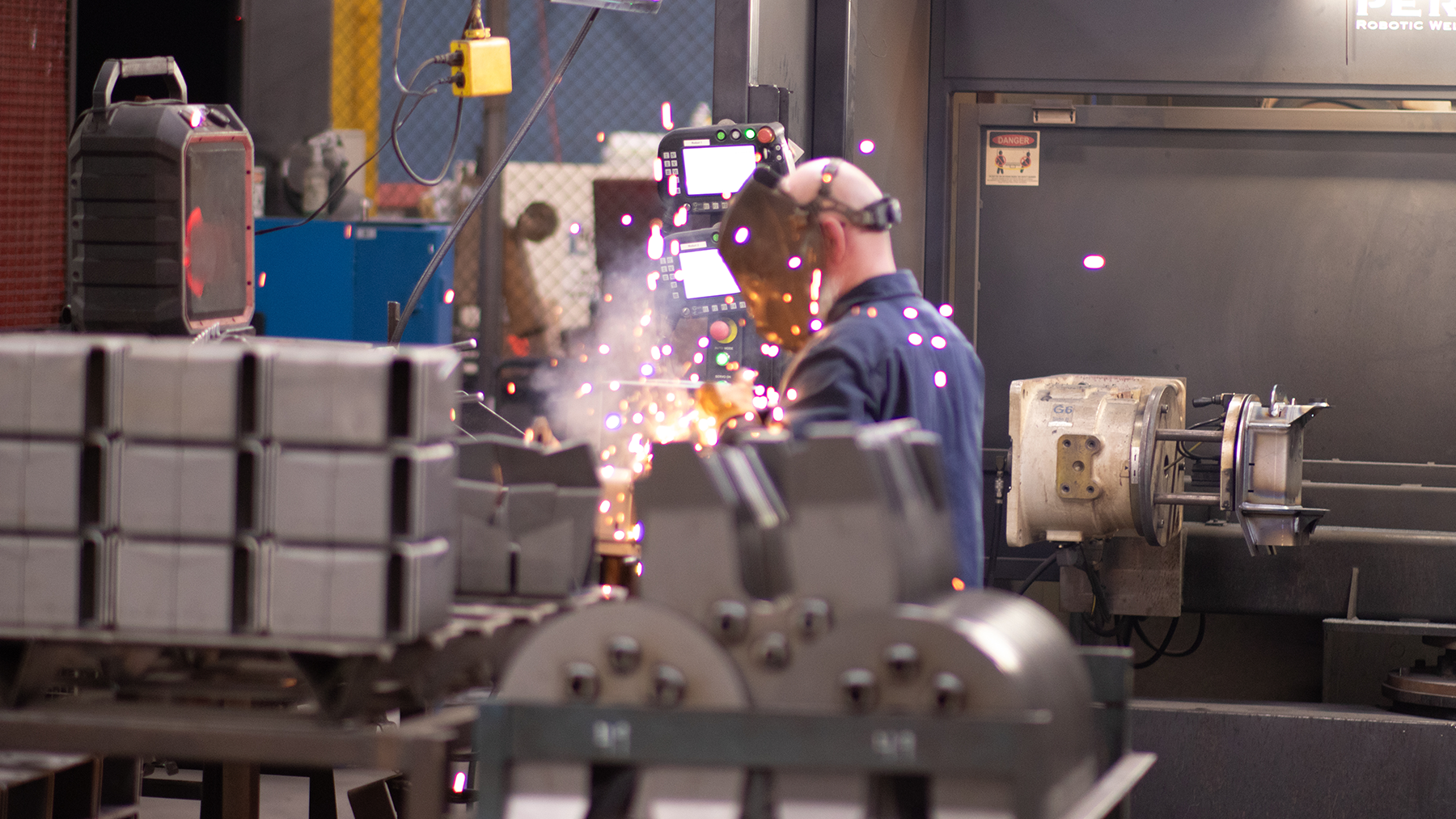 Manual welding operation